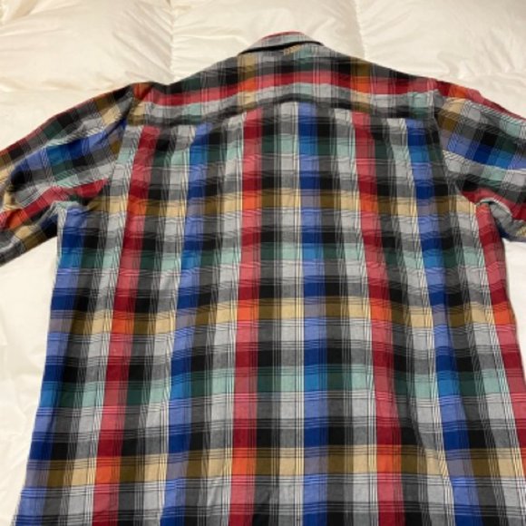 Bullock and Jones Men's Rich Colored Plaid Shirt - Picture 6 of 8